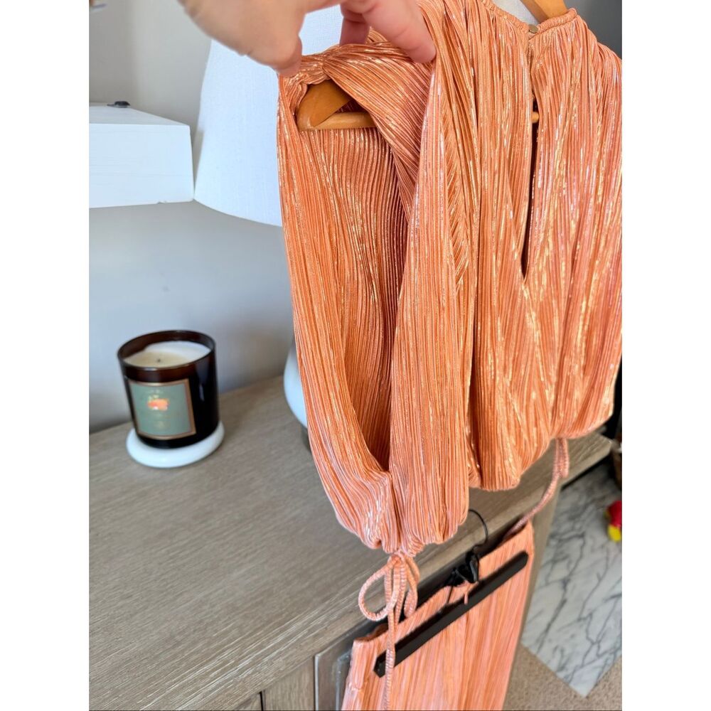 NWT Sabina Musayev North Top & Galia Skirt Set in Peach Size Small (D4) - Picture 7 of 11